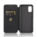 Flip Cover Samsung Galaxy A31 Fibre Carbone Flip Cover Samsung Galaxy A31 Fibre Carbone