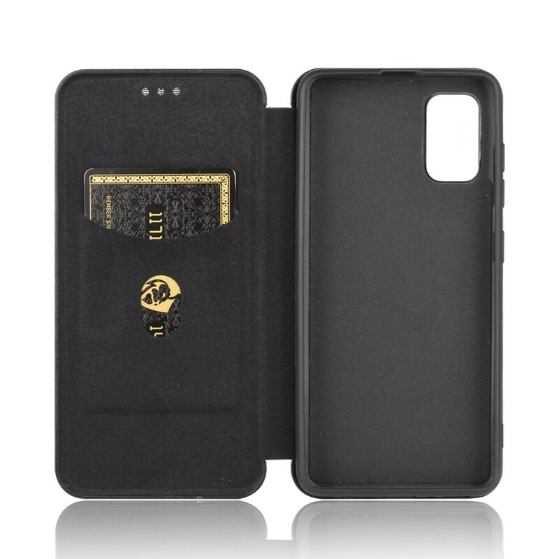 Flip Cover Samsung Galaxy A31 Fibre Carbone Flip Cover Samsung Galaxy A31 Fibre Carbone