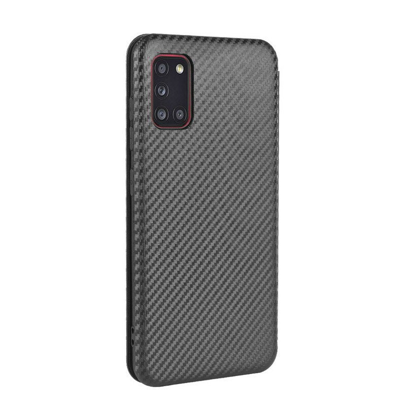 Flip Cover Samsung Galaxy A31 Fibre Carbone Flip Cover Samsung Galaxy A31 Fibre Carbone