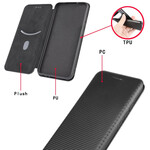 Flip Cover Samsung Galaxy A31 Fibre Carbone