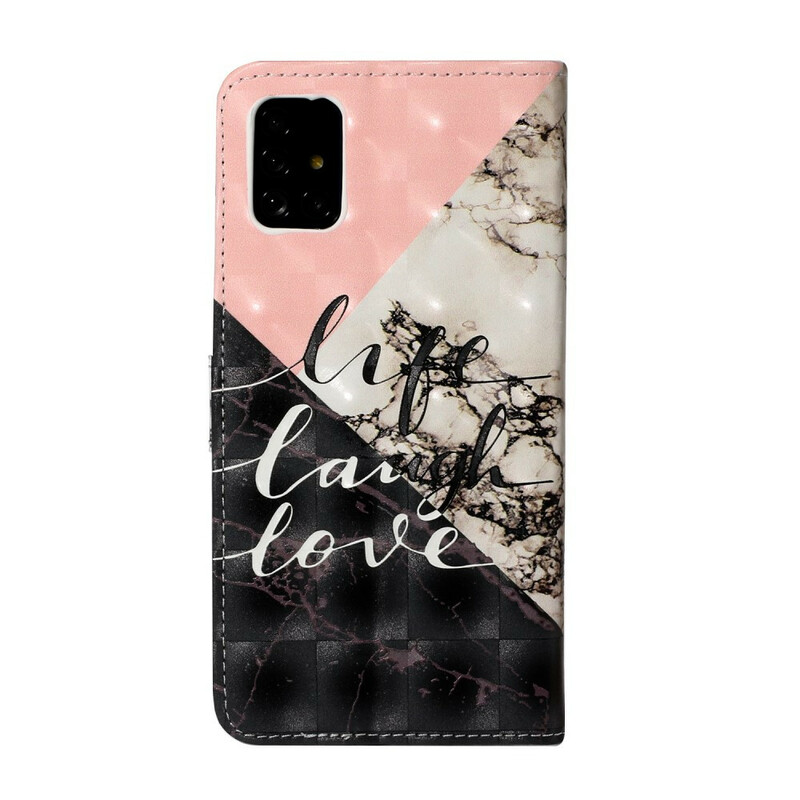 Housse Samsung Galaxy A51 Life Laugh Love Housse Samsung Galaxy A51 Life Laugh Love