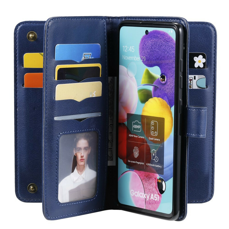 Housse Samsung Galaxy A51 Simili Cuir 9 Porte-Cartes Housse Samsung Galaxy A51 Simili Cuir 9 Porte-Cartes