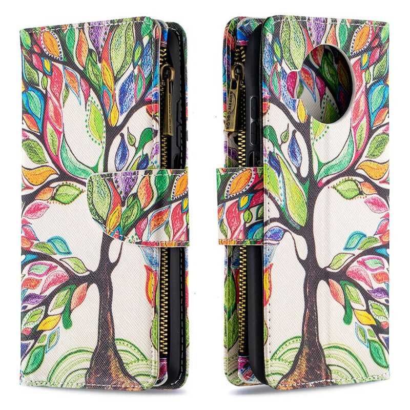Housse Xiaomi Mi 10T Lite 5G / Redmi Note 9 Pro 5G Poche Zippée Arbre Housse Xiaomi Mi 10T Lite 5G / Redmi Note 9 Pro 5G Poche Zippée Arbre