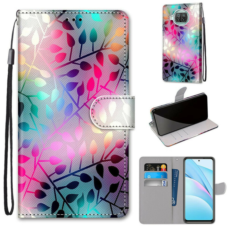 Housse Xiaomi Mi 10T Lite 5G / Redmi Note 9 Pro 5G Feuilles Colorées Housse Xiaomi Mi 10T Lite 5G / Redmi Note 9 Pro 5G Feuilles Colorées