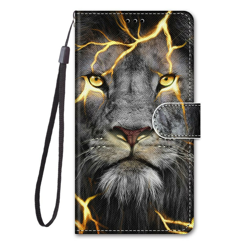 Housse Xiaomi Mi 10T Lite 5G / Redmi Note 9 Pro 5G Félin avec Lanière Housse Xiaomi Mi 10T Lite 5G / Redmi Note 9 Pro 5G Félin avec Lanière