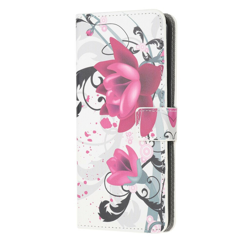 Housse Samsung Galaxy A12 Tropical Flowers Housse Samsung Galaxy A12 Tropical Flowers