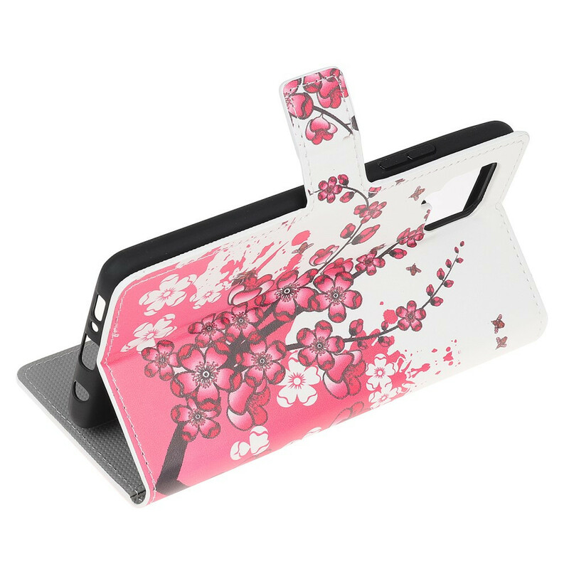 Housse Samsung Galaxy A12 Tropical Flowers