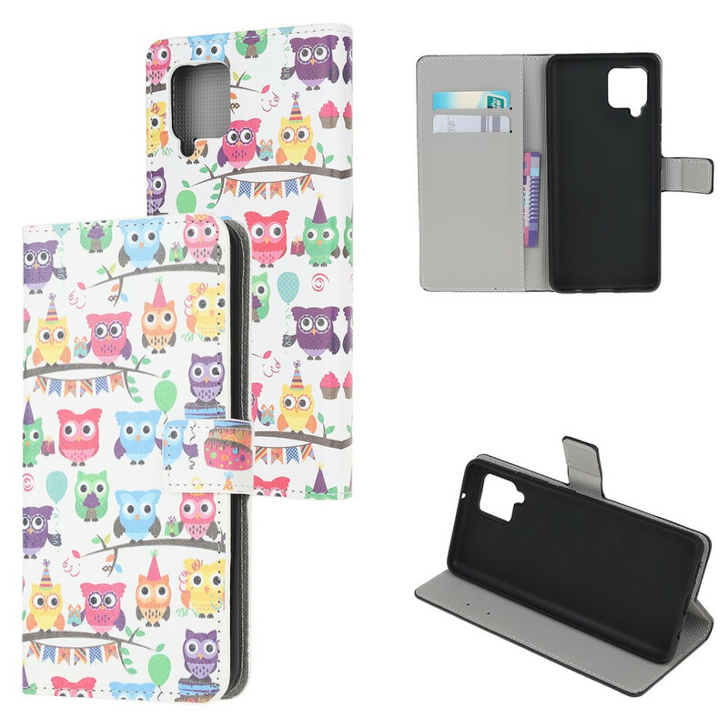 Housse Samsung Galaxy A12 Multiples Hiboux Housse Samsung Galaxy A12 Multiples Hiboux