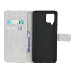 Housse Samsung Galaxy A12 Plume à Lanière Housse Samsung Galaxy A12 Plume à Lanière