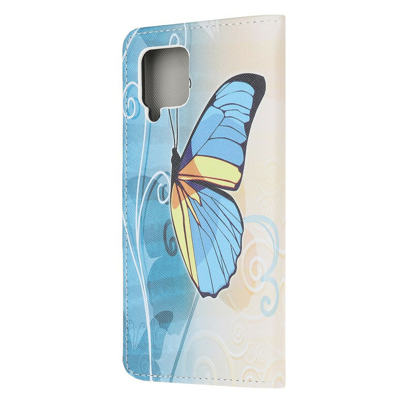 Housse Samsung Galaxy A12 Butterflies