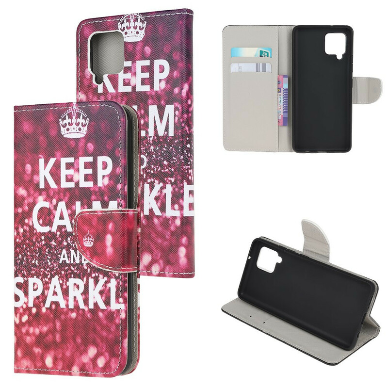 Housse Samsung Galaxy A12 Keep Calm and Sparkle Housse Samsung Galaxy A12 Keep Calm and Sparkle