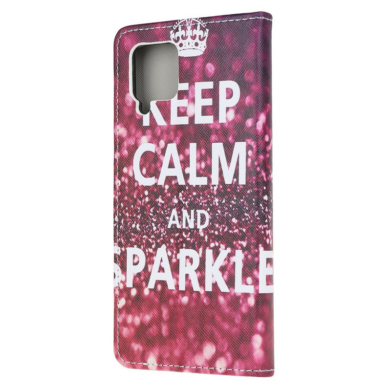 Housse Samsung Galaxy A12 Keep Calm and Sparkle Housse Samsung Galaxy A12 Keep Calm and Sparkle