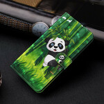 Housse Samsung Galaxy A12 Panda et Bambou