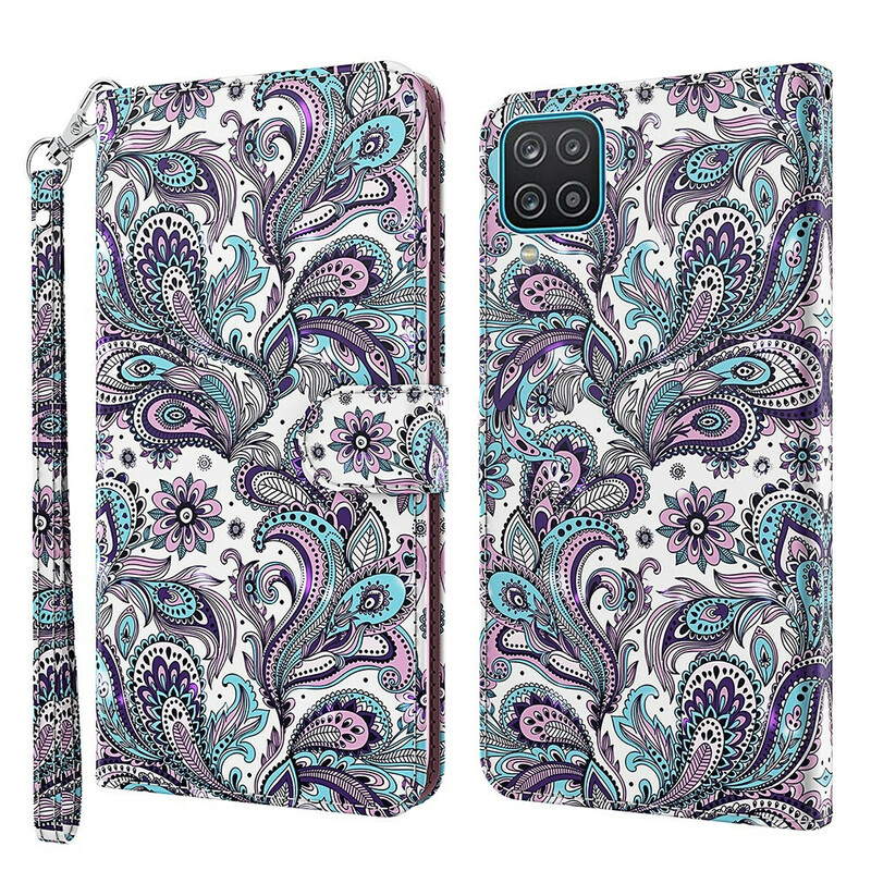 Housse Samsung Galaxy A12 Fleurs Motifs