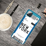 Coque Samsung Galaxy A12 Boarding Pass to New York