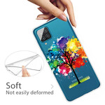 Coque Samsung Galaxy A12 Transparente Arbre Aquarelle