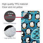 Coque Samsung Galaxy A12 Pingouins et Poissons Coque Samsung Galaxy A12 Pingouins et Poissons