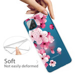 Coque Samsung Galaxy A12 Petites Fleurs Roses Coque Samsung Galaxy A12 Petites Fleurs Roses