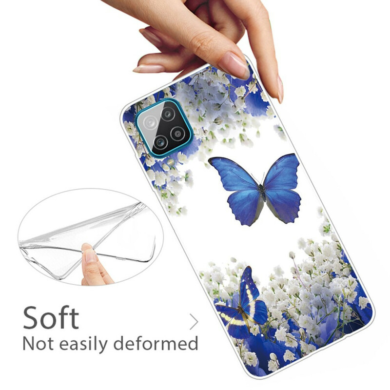 Coque Samsung Galaxy A12 Papillons Design