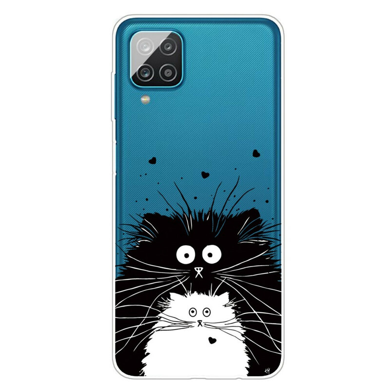 Coque Samsung Galaxy A12 Regarde les Chats