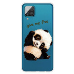 Coque Samsung Galaxy A12 Transparente Panda Give Me Five Coque Samsung Galaxy A12 Transparente Panda Give Me Five