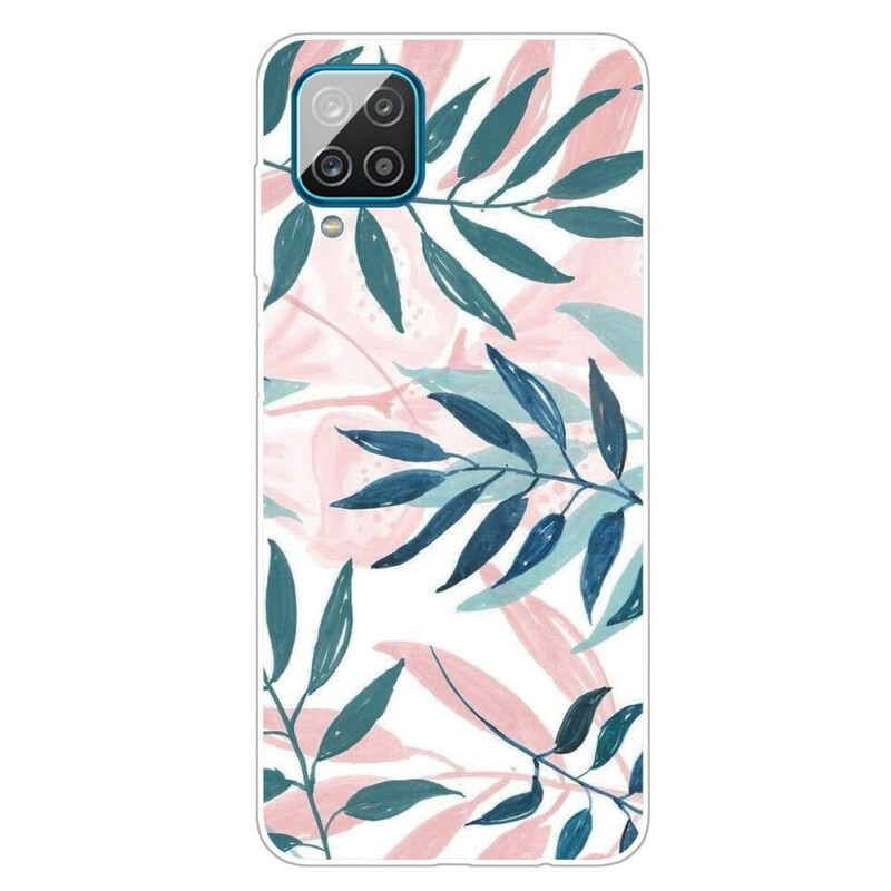 Coque Samsung Galaxy A12 Feuilles