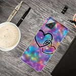 Coque Samsung Galaxy A12 Coeurs Enchaînés