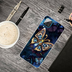 Coque Samsung Galaxy A12 Papillon Luxe