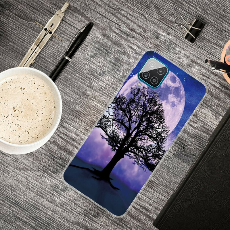 Coque Samsung Galaxy A12 Arbre et Lune