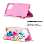Flip Cover Samsung Galaxy A12 Papillons Colorés Flip Cover Samsung Galaxy A12 Papillons Colorés