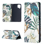 Flip Cover Samsung Galaxy A12 Feuilles Flip Cover Samsung Galaxy A12 Feuilles
