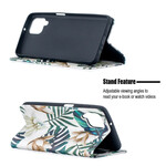 Flip Cover Samsung Galaxy A12 Feuilles Flip Cover Samsung Galaxy A12 Feuilles