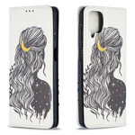Flip Cover Samsung Galaxy A12 Jolie Chevelure Flip Cover Samsung Galaxy A12 Jolie Chevelure