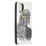 Flip Cover Samsung Galaxy A12 Jolie Chevelure Flip Cover Samsung Galaxy A12 Jolie Chevelure