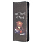 Flip Cover Samsung Galaxy A12 Ours Dangereux Flip Cover Samsung Galaxy A12 Ours Dangereux