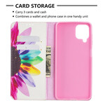 Flip Cover Samsung Galaxy A12 Fleur Aquarelle Flip Cover Samsung Galaxy A12 Fleur Aquarelle