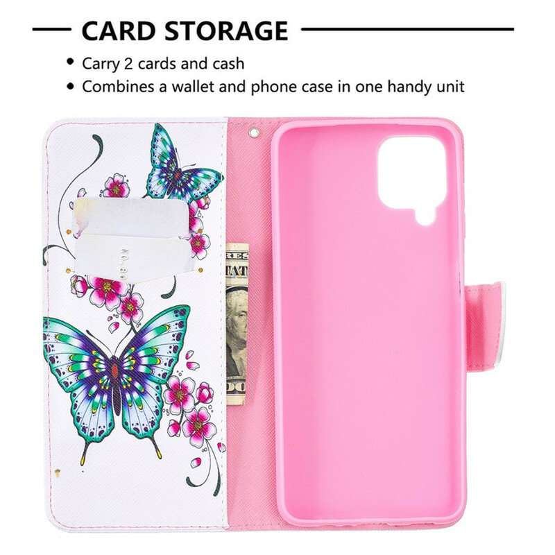 Housse Samsung Galaxy A12 Papillons Rois Housse Samsung Galaxy A12 Papillons Rois