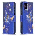 Housse Samsung Galaxy A12 Papillons Dorés Housse Samsung Galaxy A12 Papillons Dorés