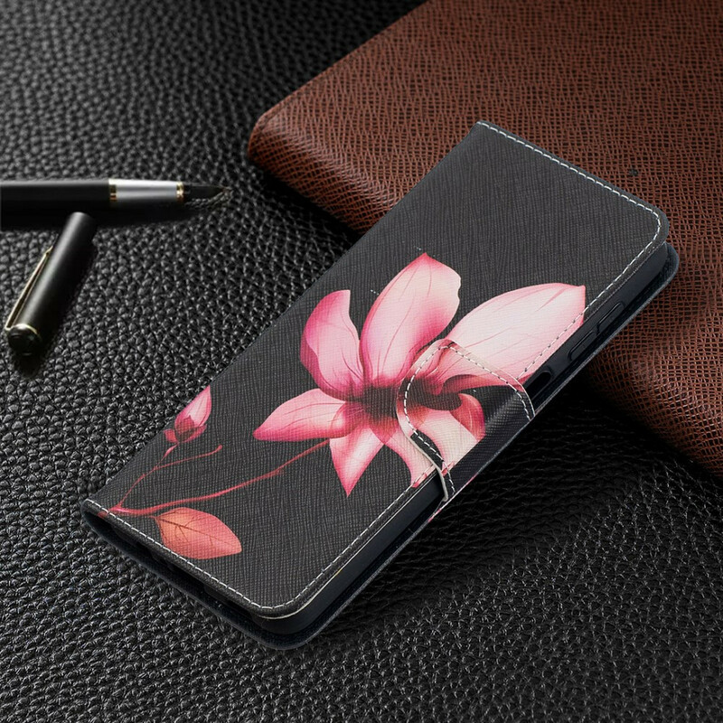 Housse Samsung Galaxy A12 Fleur Rose