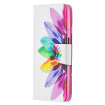 Housse Samsung Galaxy A12 Fleur Aquarelle