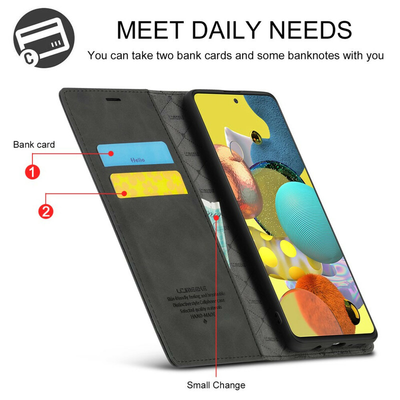 Flip Cover Samsung Galaxy A51 LC.IMEEKE Effet Cuir Flip Cover Samsung Galaxy A51 LC.IMEEKE Effet Cuir