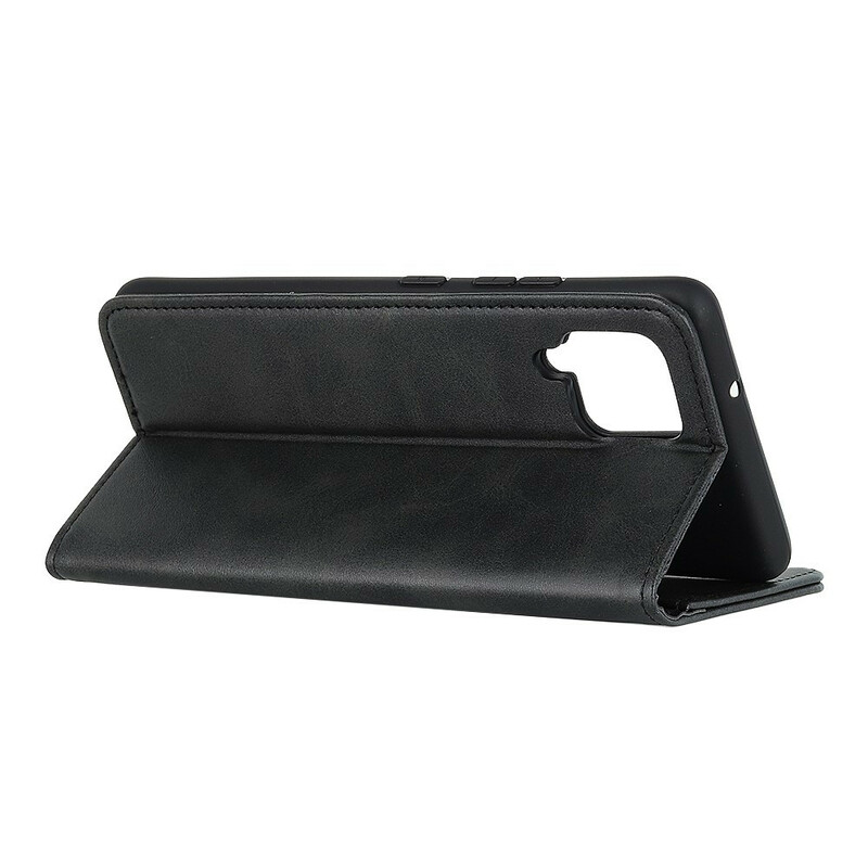Flip Cover Samsung Galaxy A12 Cuir Fendu Flip Cover Samsung Galaxy A12 Cuir Fendu