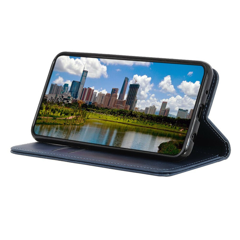 Flip Cover Samsung Galaxy A12 Cuir Fendu