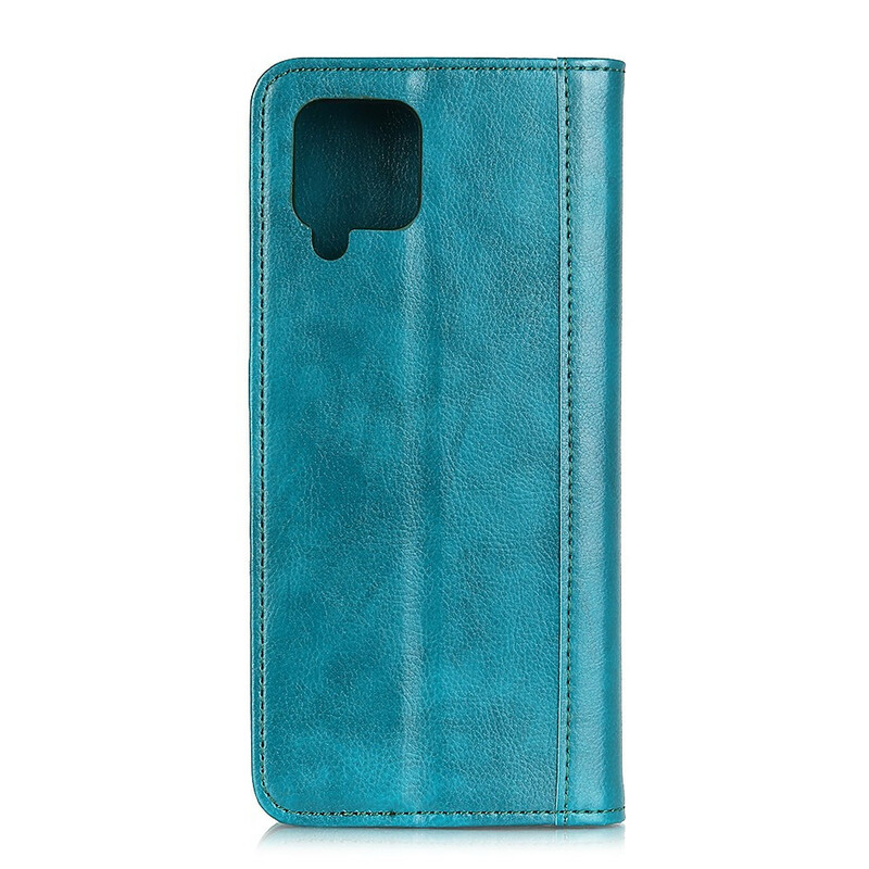 Flip Cover Samsung Galaxy A12 Cuir Fendu Coloré