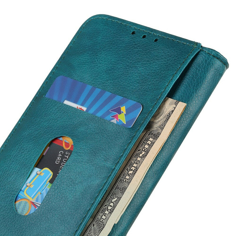 Flip Cover Samsung Galaxy A12 Cuir Fendu Coloré