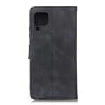 Housse Samsung Galaxy A12 Effet Cuir Vintage KHAZNEH Housse Samsung Galaxy A12 Effet Cuir Vintage KHAZNEH