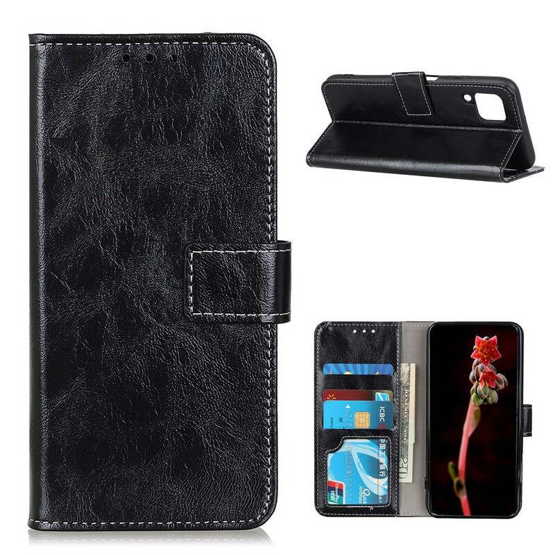 Housse Samung Galaxy A12 Brillante et Coutures Apparentes Housse Samung Galaxy A12 Brillante et Coutures Apparentes
