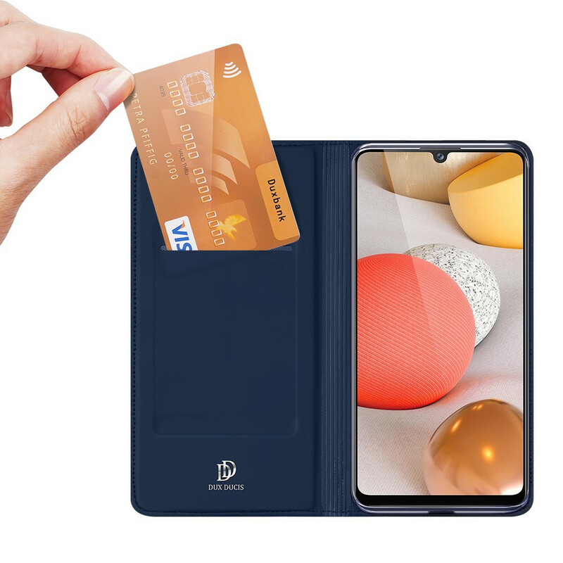 Flip Cover Samsung Galaxy A12 Skin Pro DUX DUCIS Flip Cover Samsung Galaxy A12 Skin Pro DUX DUCIS