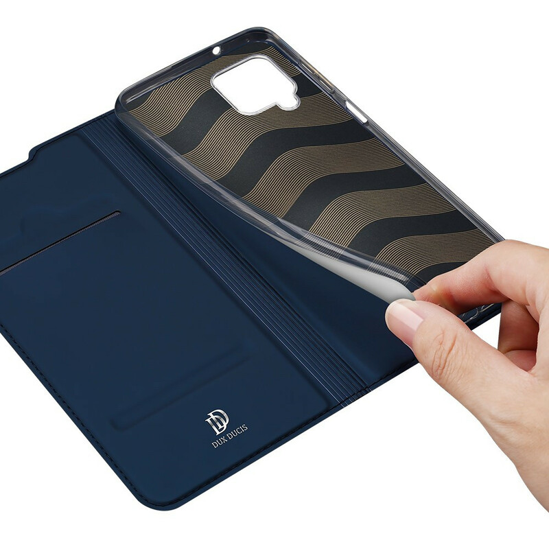Flip Cover Samsung Galaxy A12 Skin Pro DUX DUCIS Flip Cover Samsung Galaxy A12 Skin Pro DUX DUCIS