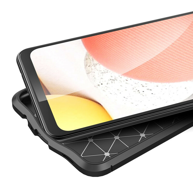 Coque Samsung Galaxy A12 Effet Cuir Litchi Double Line Coque Samsung Galaxy A12 Effet Cuir Litchi Double Line
